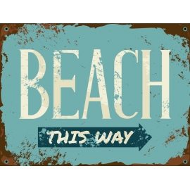 Badmat 52x73 cm. Retro Beach